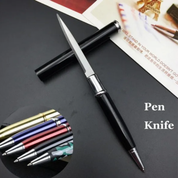 Елегантен химикал със скрит нож. "Химикалка" за шпиони и дискретни защитници